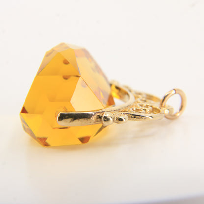 Vintage 9ct Hallmarked Gold Spinner Pendant Charm Gift