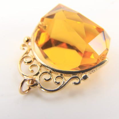 Vintage 9ct Hallmarked Gold Spinner Pendant Charm Gift