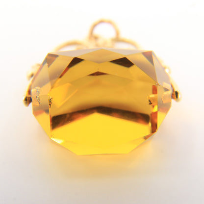 Vintage 9ct Hallmarked Gold Spinner Pendant Charm Gift