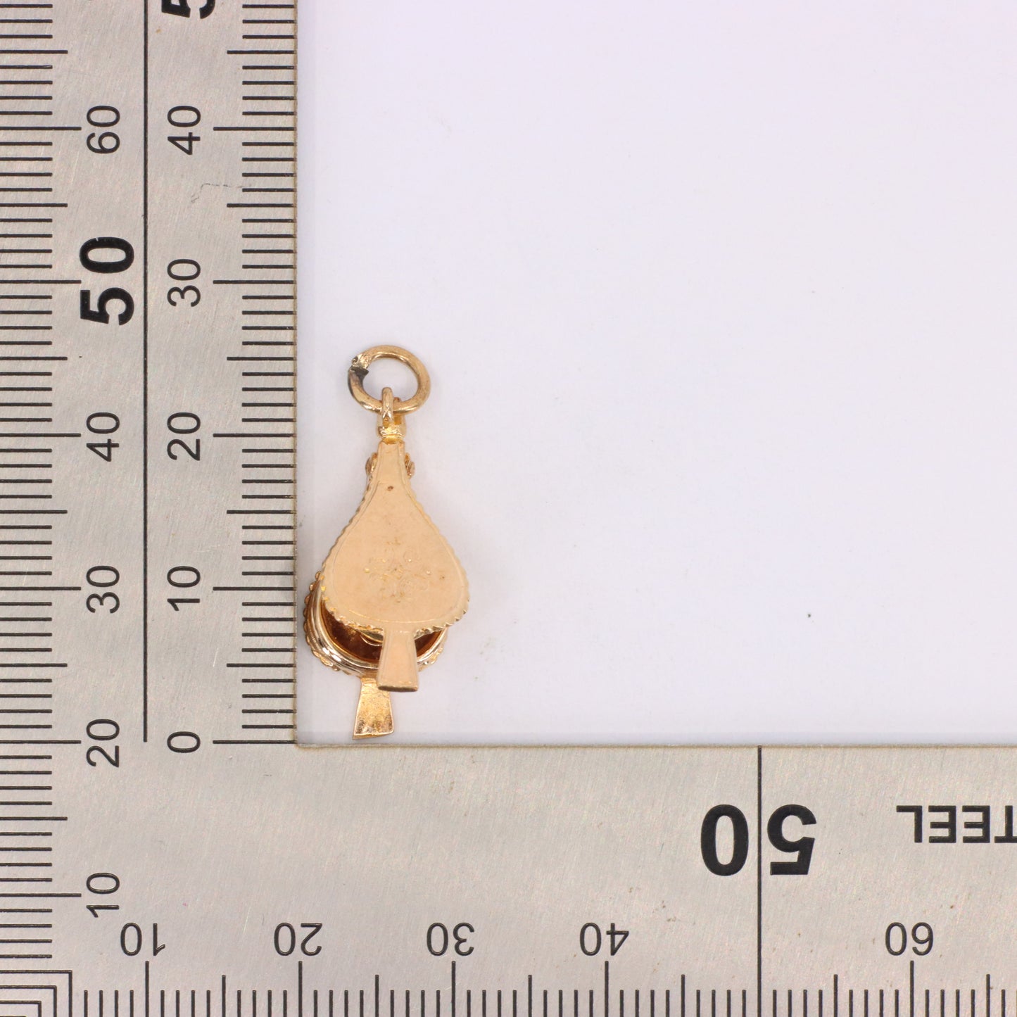 Vintage 9ct Hallmarked Gold Bellows Charm Pendant Moving Fireplace Tool Charm
