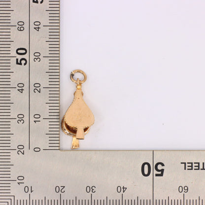Vintage 9ct Hallmarked Gold Bellows Charm Pendant Moving Fireplace Tool Charm