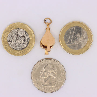 Vintage 9ct Hallmarked Gold Bellows Charm Pendant Moving Fireplace Tool Charm