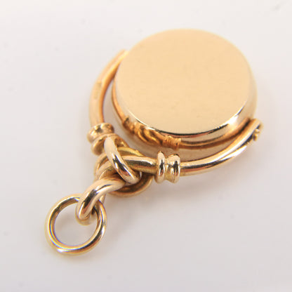 Vintage 9ct Gold Hallmarked Spinner Pendant 9 Carat Charm Gift