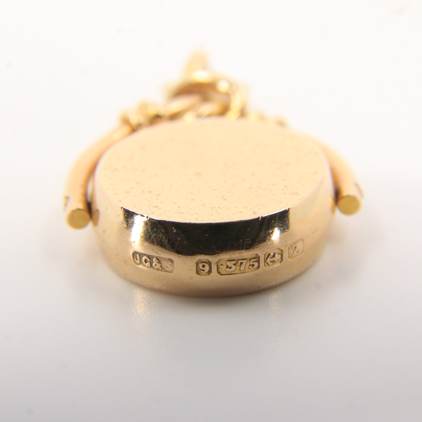 Vintage 9ct Gold Hallmarked Spinner Pendant 9 Carat Charm Gift