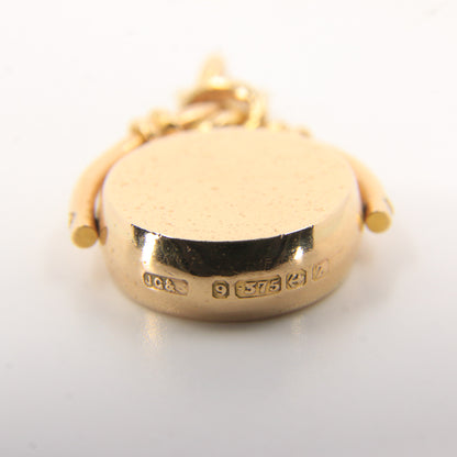 Vintage 9ct Gold Hallmarked Spinner Pendant 9 Carat Charm Gift