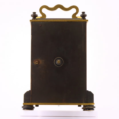 Antique Arnold & Dent London Carriage Clock Fusee Movement Bronze Case Circa 1850