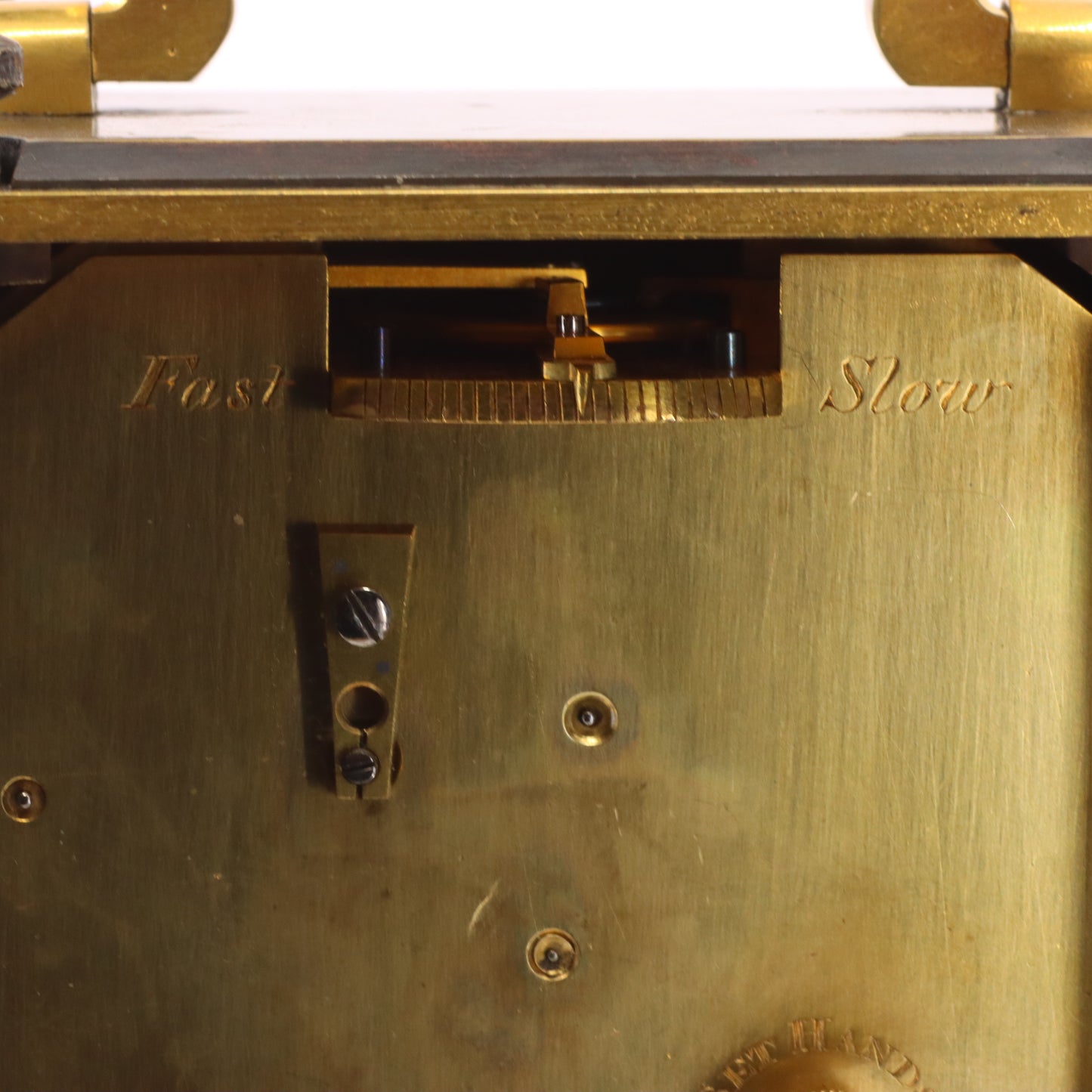 Antique Arnold & Dent London Carriage Clock Fusee Movement Bronze Case Circa 1850