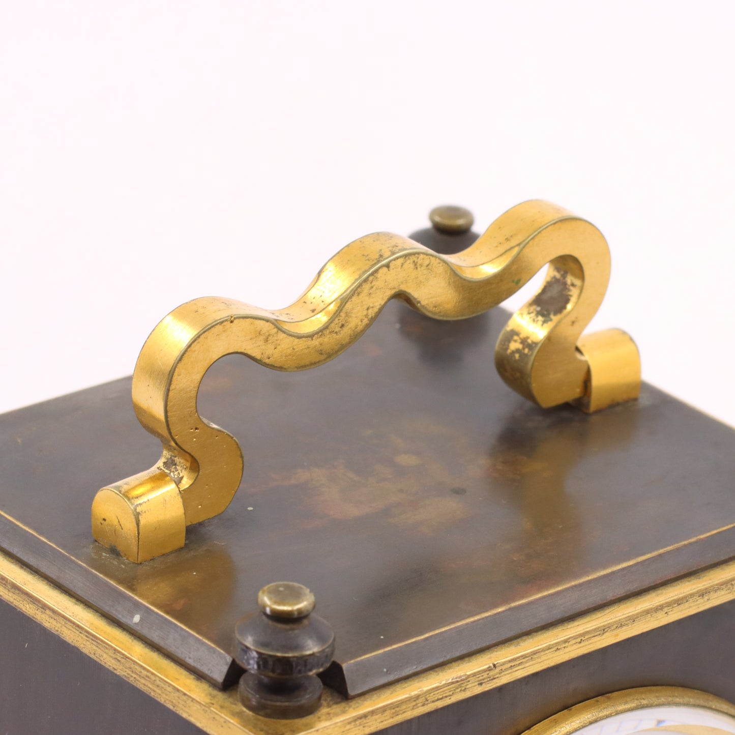 Antique Arnold & Dent London Carriage Clock Fusee Movement Bronze Case Circa 1850