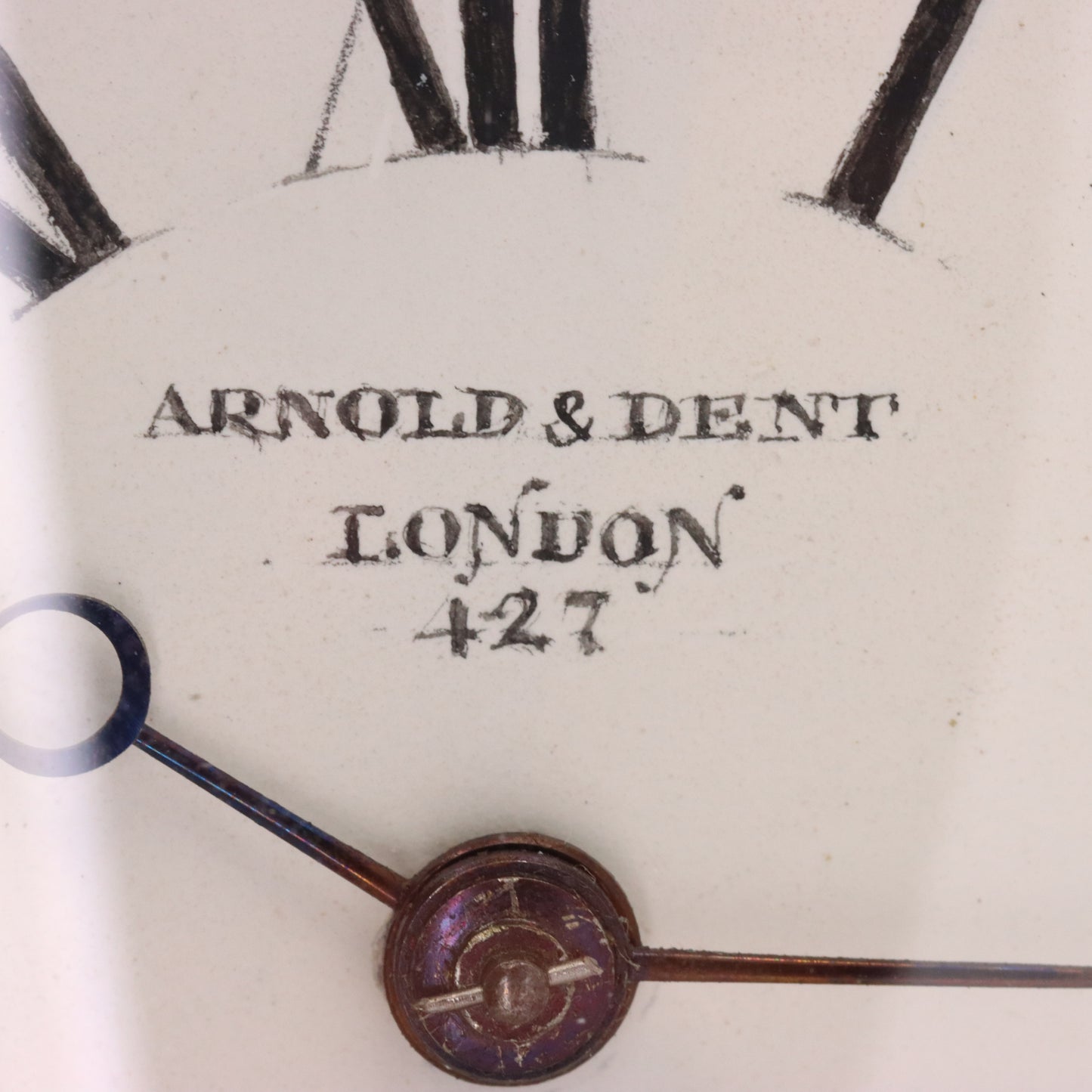 Antique Arnold & Dent London Carriage Clock Fusee Movement Bronze Case Circa 1850