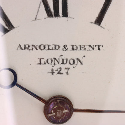 Antique Arnold & Dent London Carriage Clock Fusee Movement Bronze Case Circa 1850