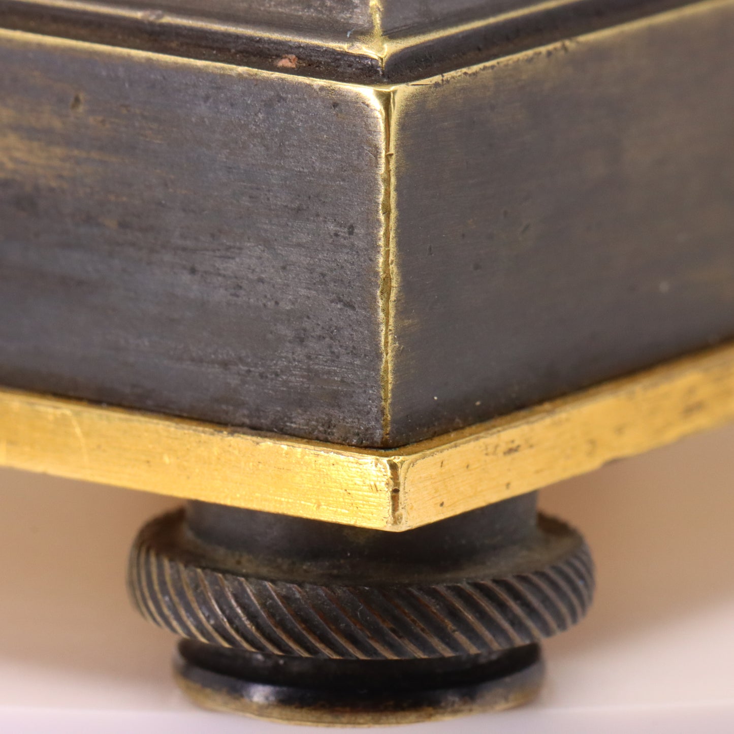 Antique Arnold & Dent London Carriage Clock Fusee Movement Bronze Case Circa 1850