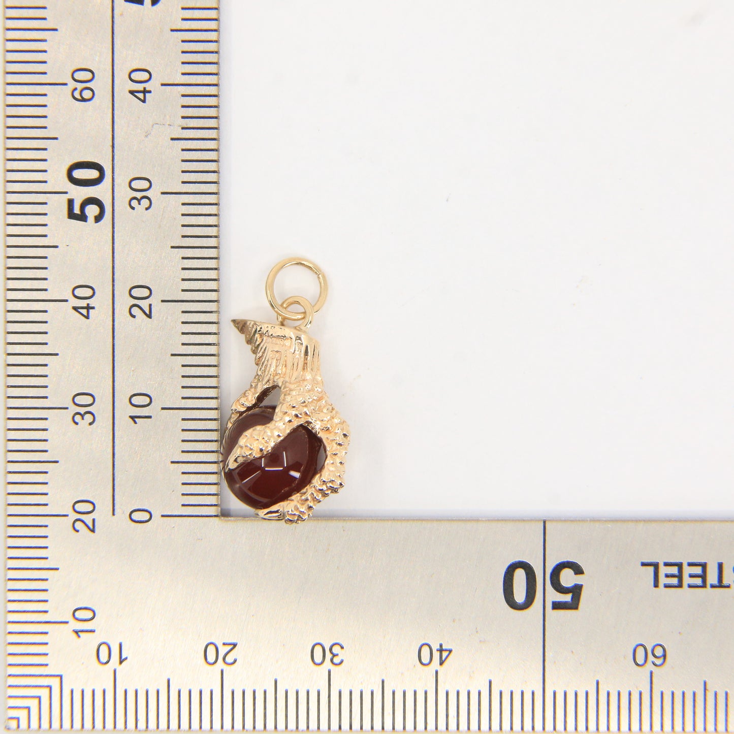 Vintage 9ct Hallmarked Gold Claw Pendant Charm Eagle Talisman Gift