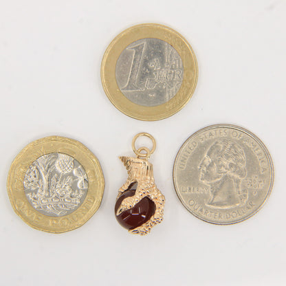 Vintage 9ct Hallmarked Gold Claw Pendant Charm Eagle Talisman Gift