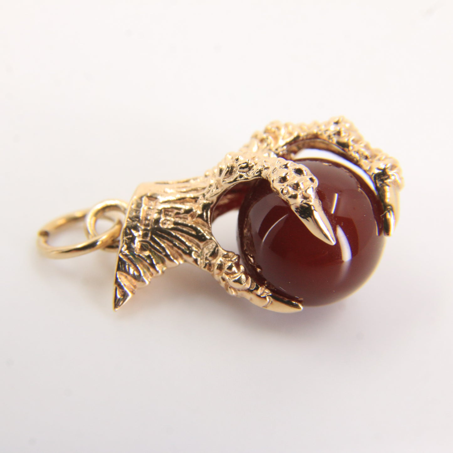 Vintage 9ct Hallmarked Gold Claw Pendant Charm Eagle Talisman Gift