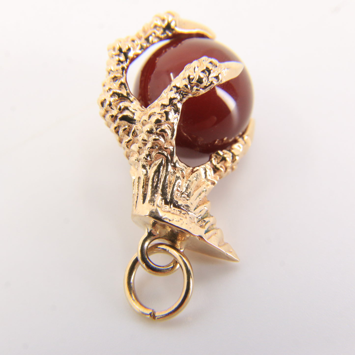 Vintage 9ct Hallmarked Gold Claw Pendant Charm Eagle Talisman Gift