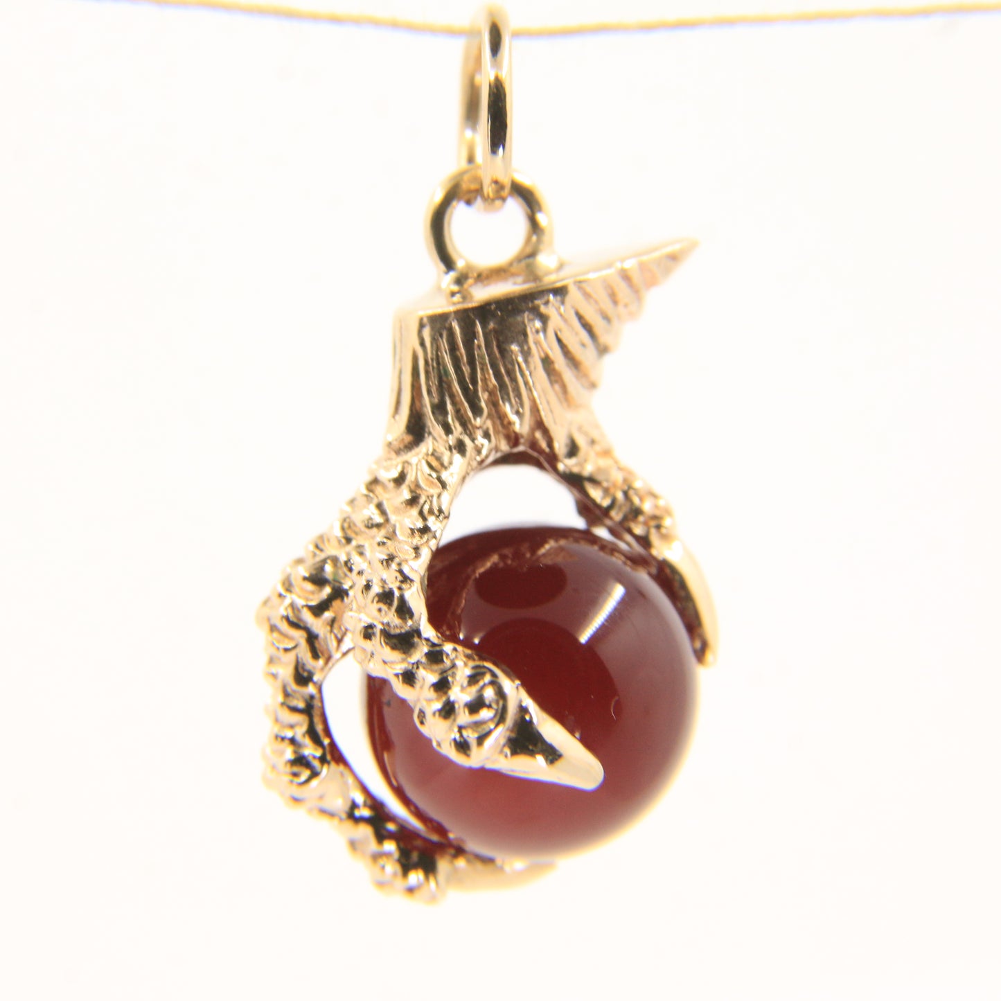 Vintage 9ct Hallmarked Gold Claw Pendant Charm Eagle Talisman Gift