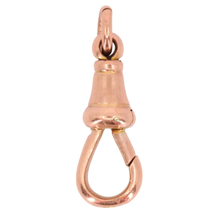 Antique 9ct Hallmarked Rose Gold Dog Clip Clasp Jewellery Finding Handpicked