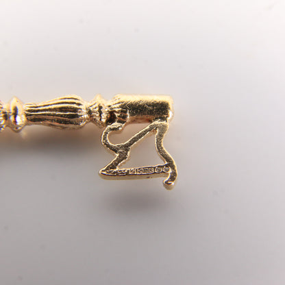 Vintage 9ct Hallmarked Gold Key Charm Pendant 21st Birthday Gift Twenty One