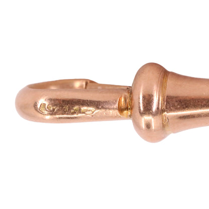 Antique 9ct Hallmarked Rose Gold Dog Clip Clasp Jewellery Finding Handpicked