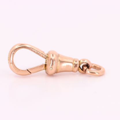 Antique 9ct Hallmarked Rose Gold Dog Clip Clasp Jewellery Finding Handpicked