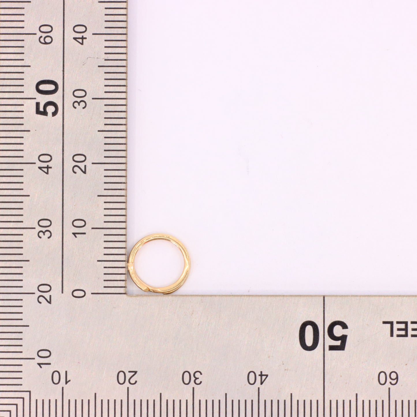 Vintage 18k Rose Gold Split Ring Suspension Loop Pendant Bail Jewellery Finding