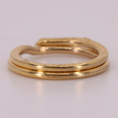 Vintage 18k Rose Gold Split Ring Suspension Loop Pendant Bail Jewellery Finding