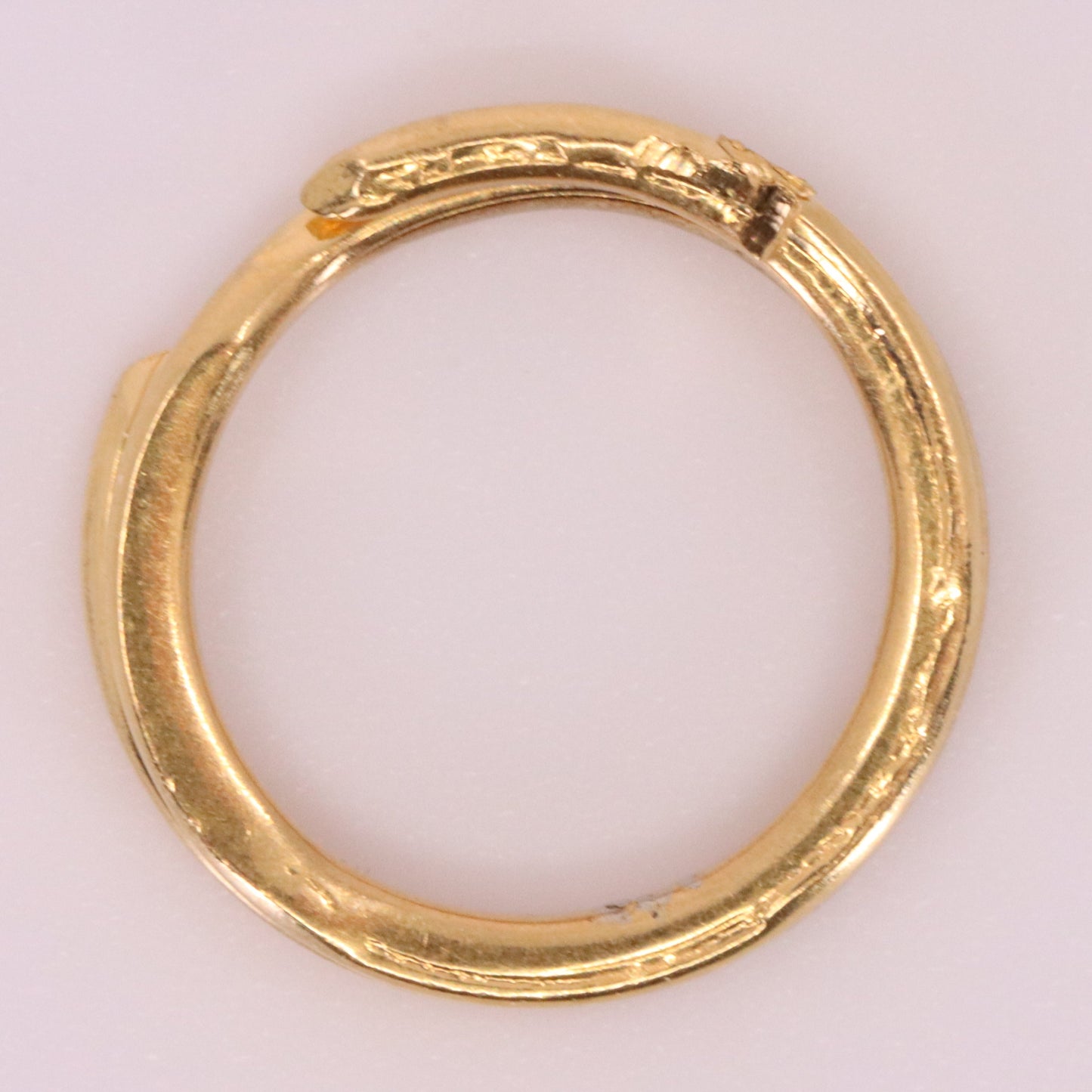 Vintage 18k Rose Gold Split Ring Suspension Loop Pendant Bail Jewellery Finding