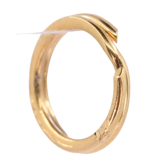 Vintage 18K Rose Gold Split Ring Suspension Loop Pendant Bail Jewellery Finding