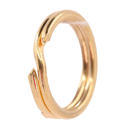 Vintage 18k Rose Gold Split Ring Suspension Loop Pendant Bail Jewellery Finding