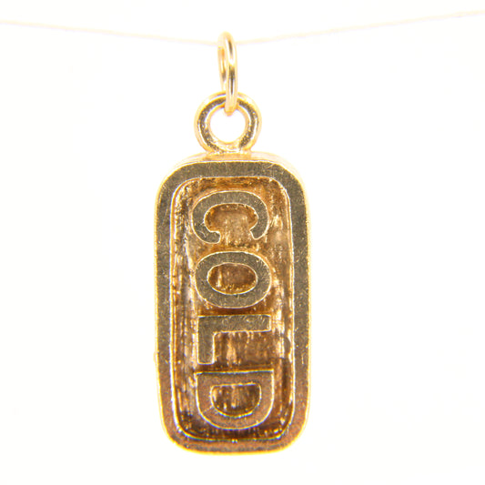 Vintage 9ct GOLD Pendant Ingot Hallmarked Charm