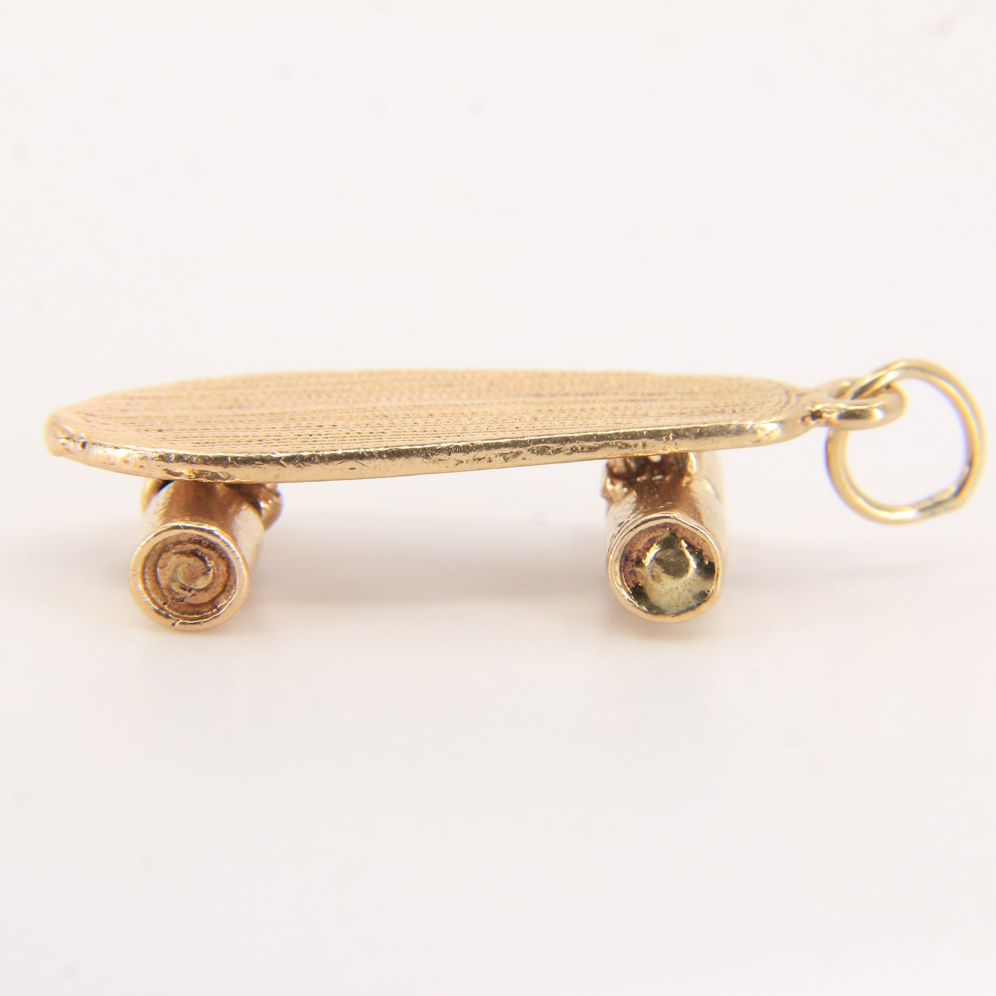 Vintage 9ct Hallmarked Gold Skateboard Charm Pendant Old School Skater Gift