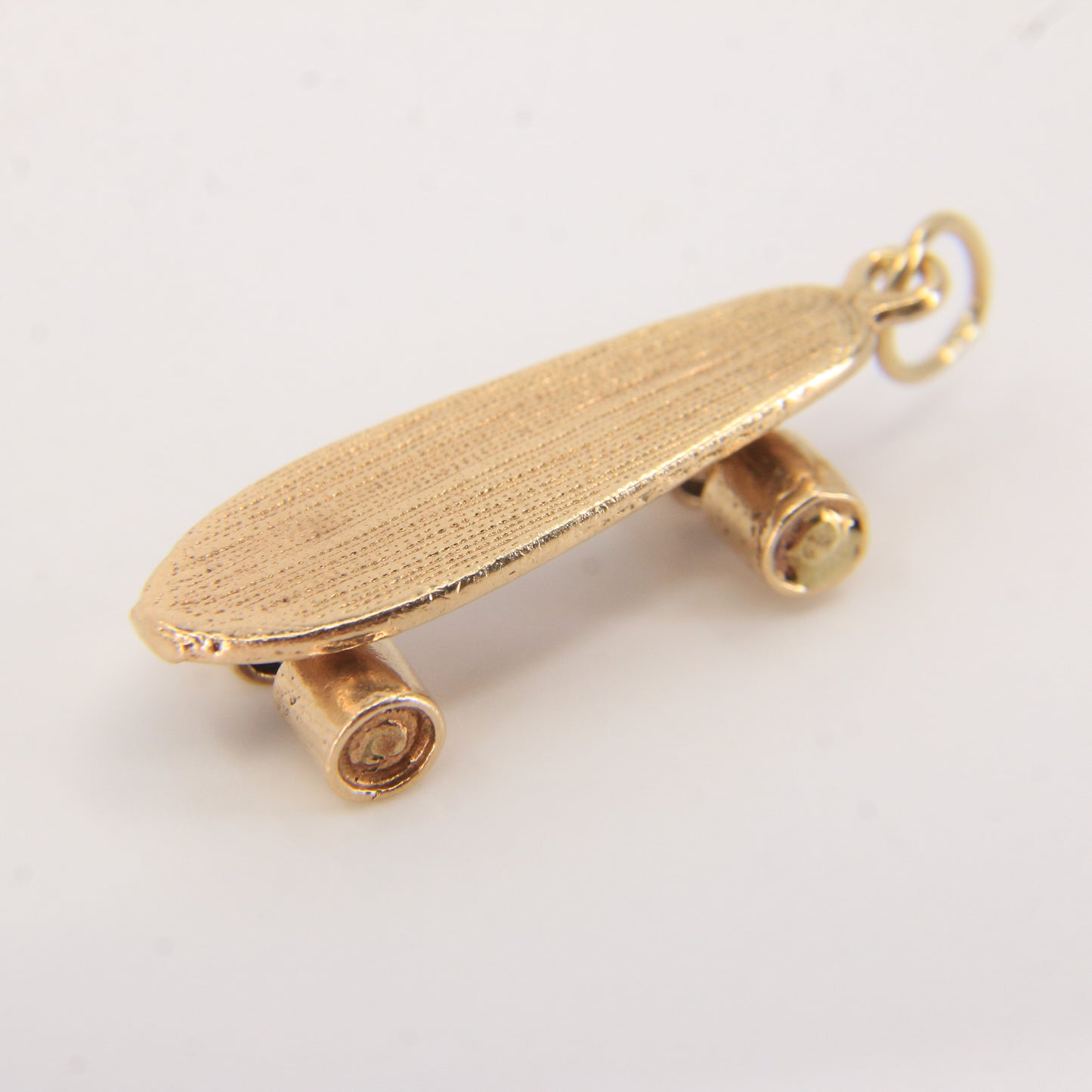 Vintage 9ct Hallmarked Gold Skateboard Charm Pendant Old School Skater Gift