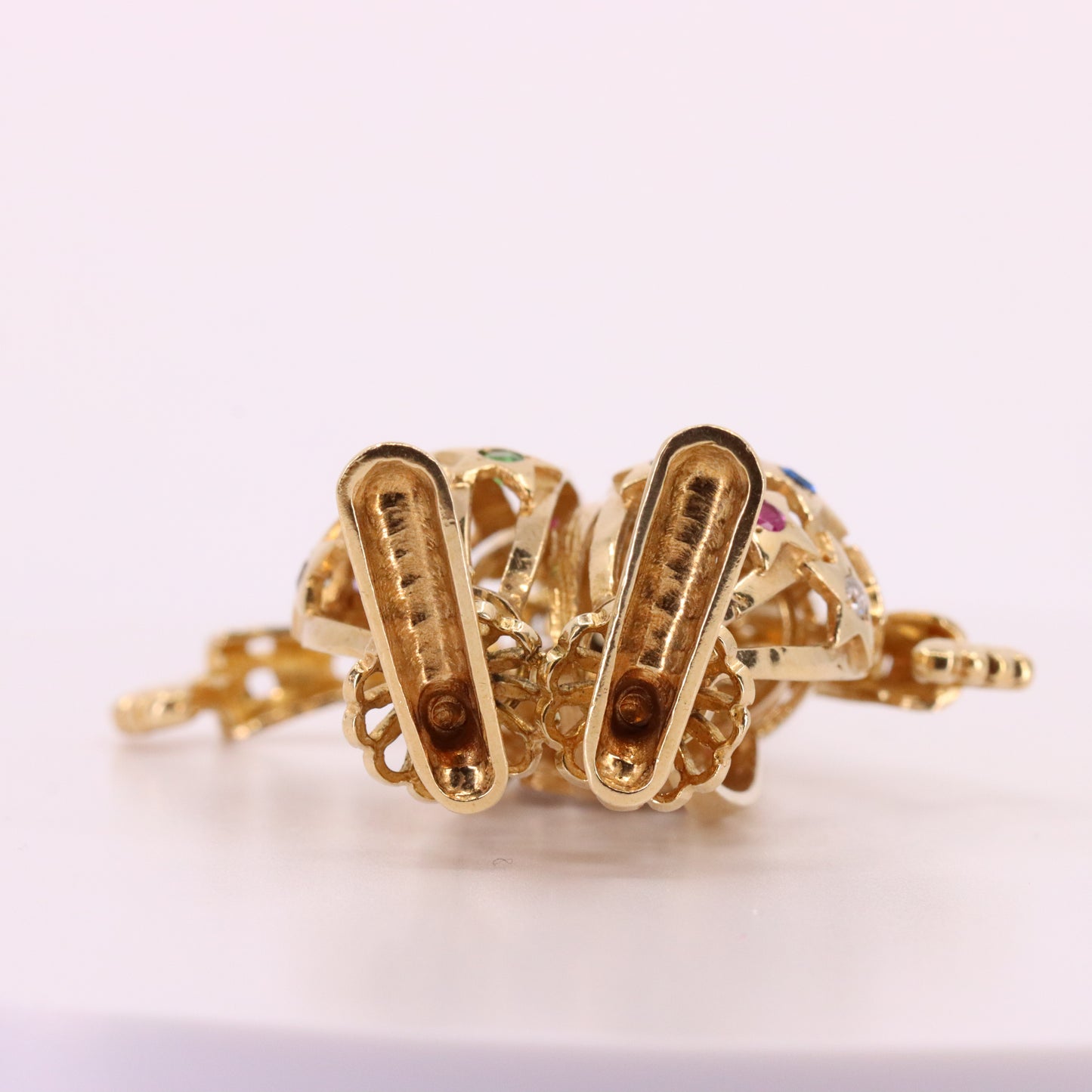 Vintage 9ct Hallmarked Yellow Gold Articulated Clown Pendant Circus Charm Gift