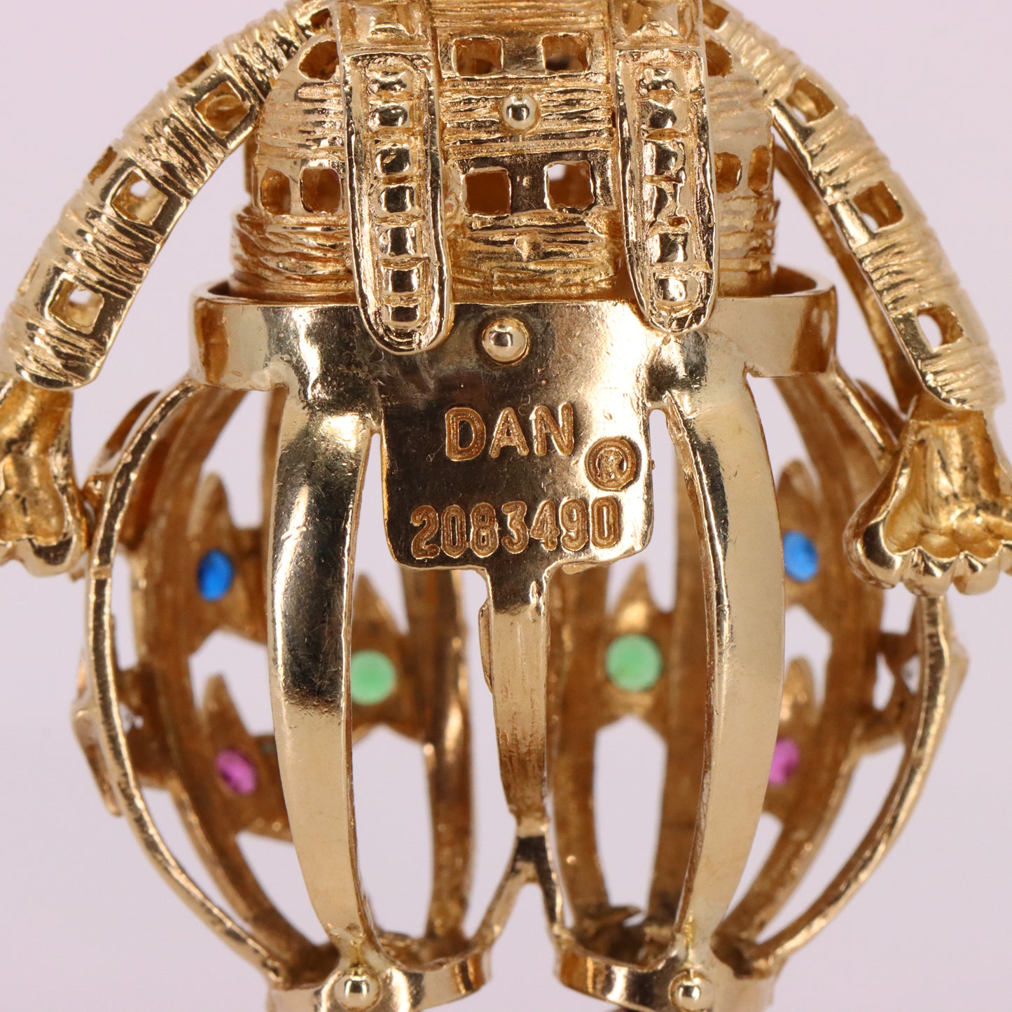 Vintage 9ct Hallmarked Yellow Gold Articulated Clown Pendant Circus Charm Gift