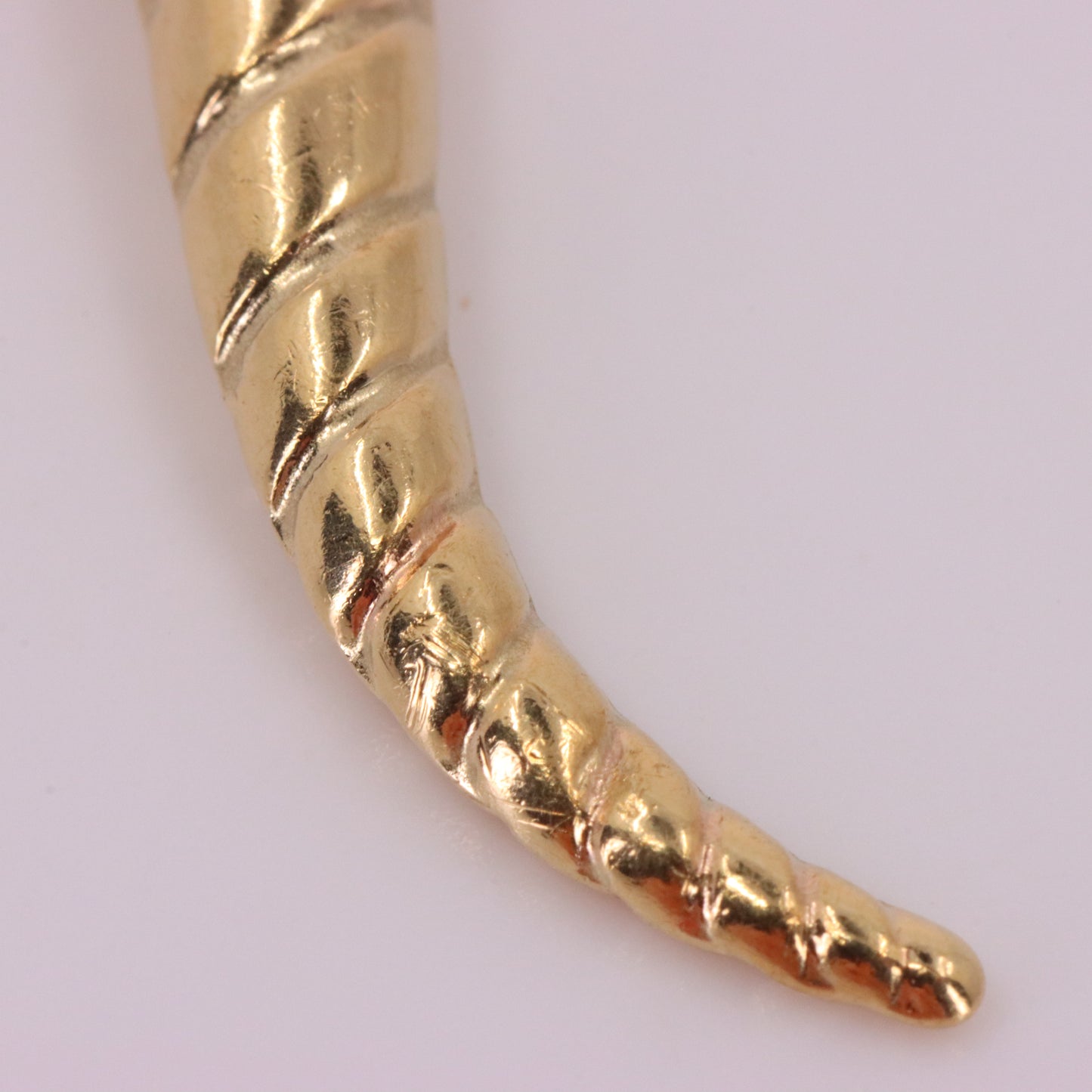Vintage 9ct Hallmarked Gold Cornucopia Horn Of Plenty Pendant Lucky Charm Gift