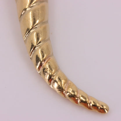 Vintage 9ct Hallmarked Gold Cornucopia Horn Of Plenty Pendant Lucky Charm Gift