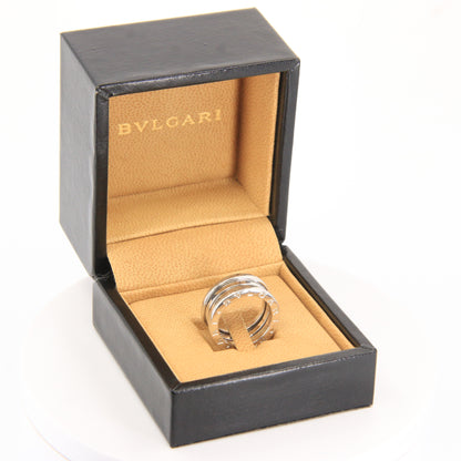 Bvlgari B Zero 1 18ct White Gold Ring UK Size J Designer Bulgari Boxed