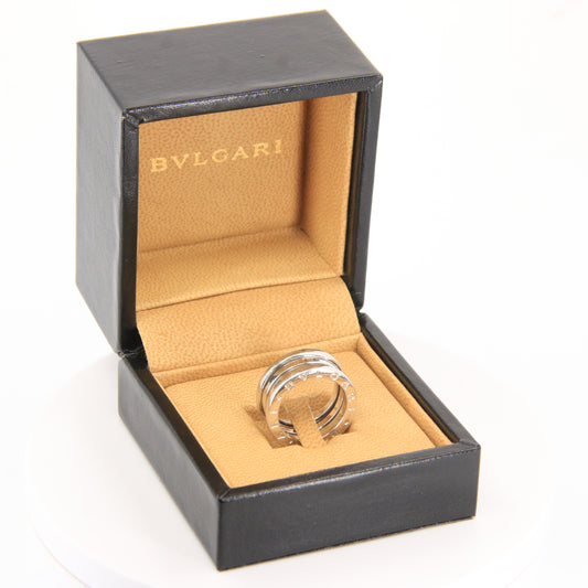 Bvlgari B Zero 1 18ct White Gold Ring UK Size J Designer Bulgari Boxed
