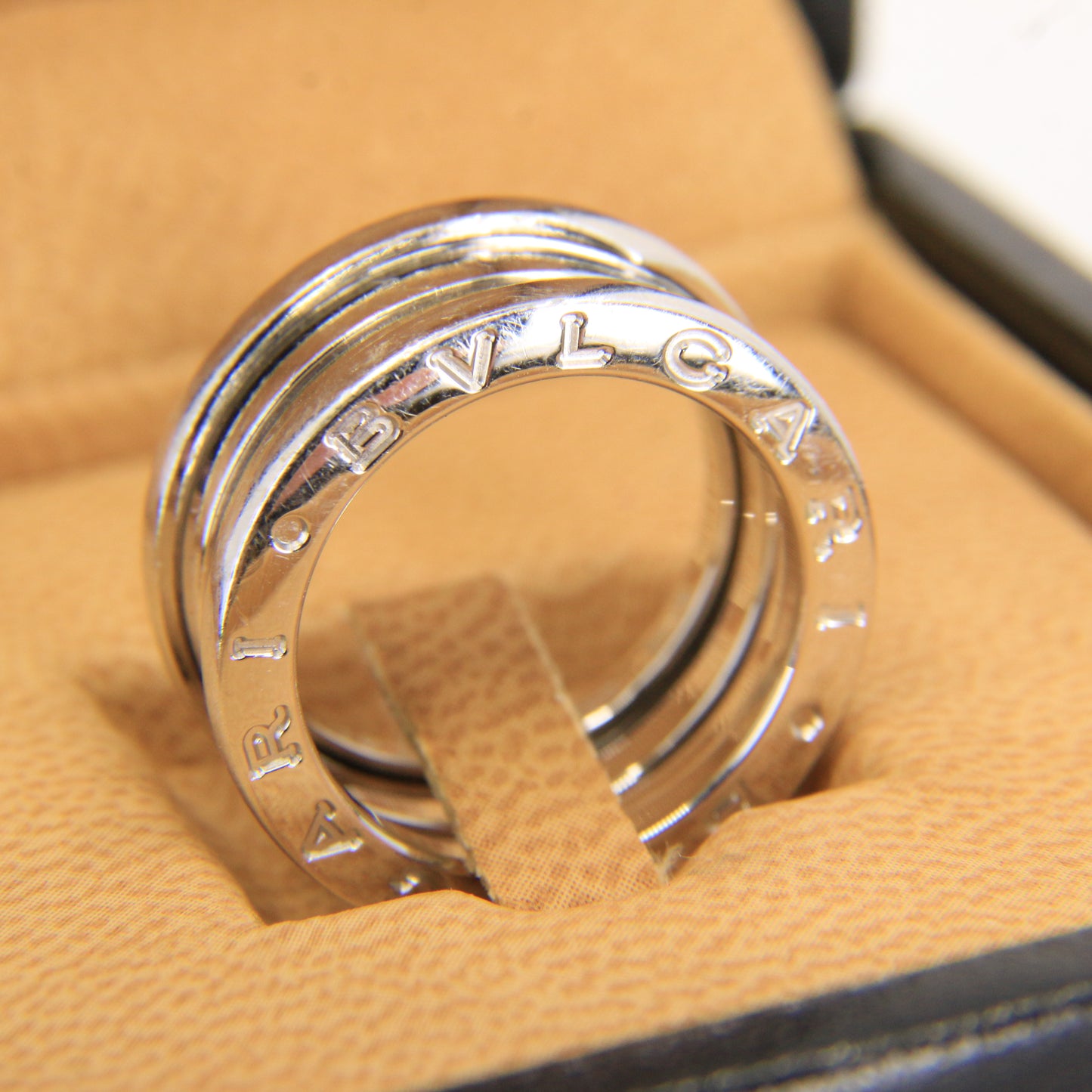 Bvlgari B Zero 1 18ct White Gold Ring UK Size J Designer Bulgari Boxed