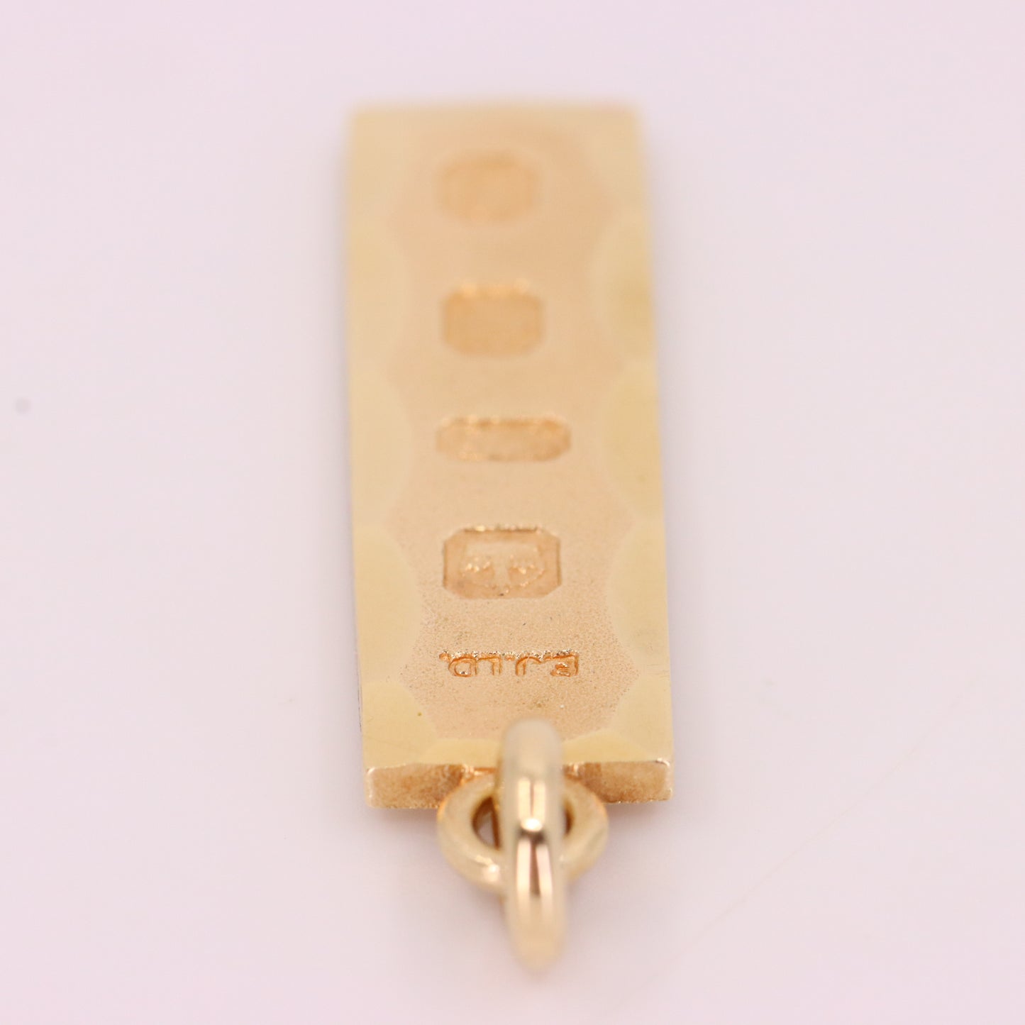 Vintage 9ct Hallmarked Yellow Gold 4g Ingot Pendant Charm Birmingham 1979 Gift