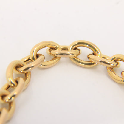 Vintage 9ct Hallmarked Gold Chain Necklace T Bar Heart Drop 16.5 Inch Gift