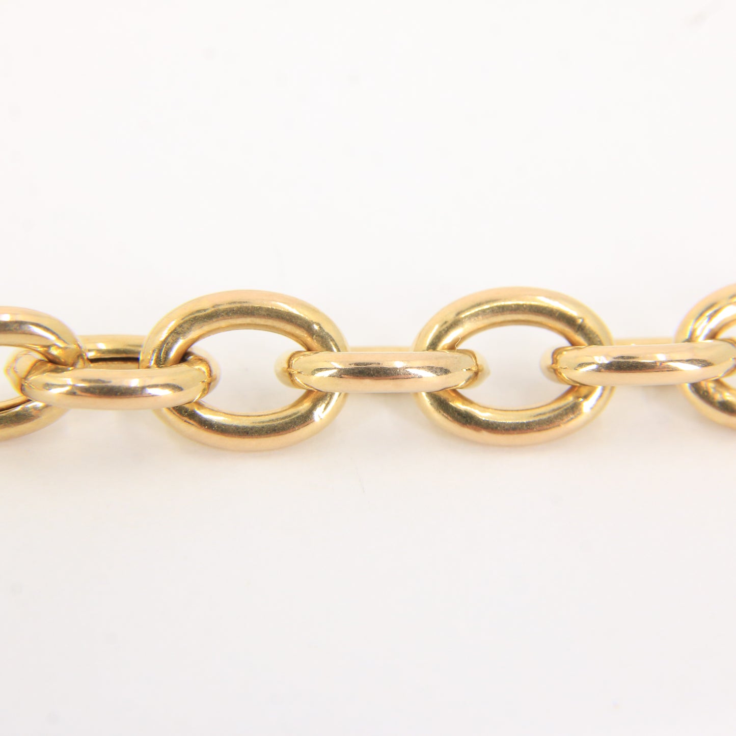 Vintage 9ct Hallmarked Gold Chain Necklace T Bar Heart Drop 16.5 Inch Gift