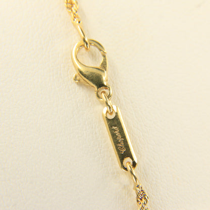 Vintage 18ct Gold Chopard Necklace 20 Inch Rope Chain Designer Yellow Gold
