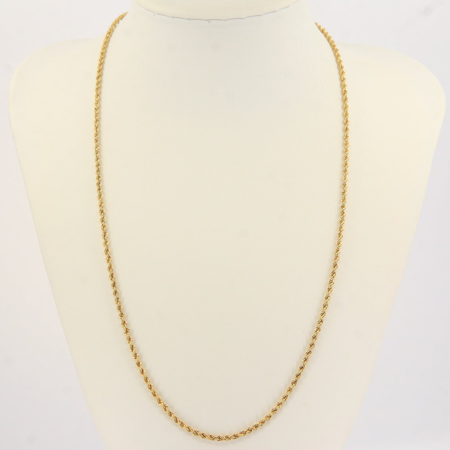 Vintage 18ct Gold Chopard Necklace 20 Inch Rope Chain Designer Yellow Gold
