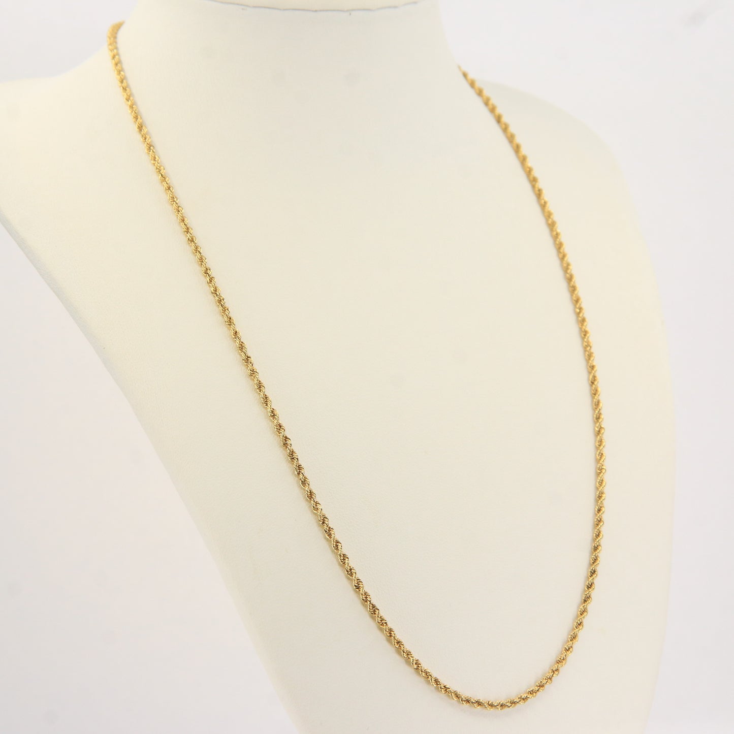 Vintage 18ct Gold Chopard Necklace 20 Inch Rope Chain Designer Yellow Gold