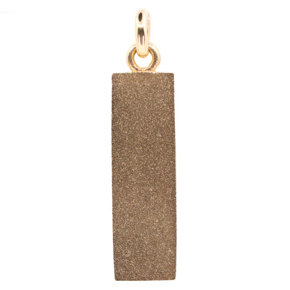 Vintage 9ct Hallmarked Yellow Gold 4g Ingot Pendant Charm Birmingham 1979 Gift