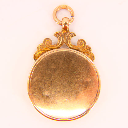 Vintage 9ct Masonic Solid Gold Fob Yellow Gold Hallmarked Birmingham 1969 Freemason Mason Pendant Loyalty Charm Gift