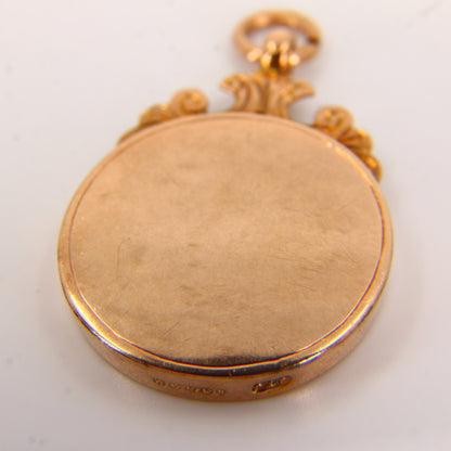 Vintage 9ct Masonic Solid Gold Fob Yellow Gold Hallmarked Birmingham 1969 Freemason Mason Pendant Loyalty Charm Gift
