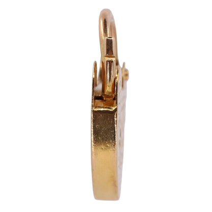 Vintage 9ct Yellow Gold Hallmarked Heart Padlock Charm Pendant Love Jewellery