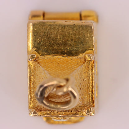 Vintage 9ct Hallmarked Gold Opening Church Pendant Wedding Vows Charm Gift